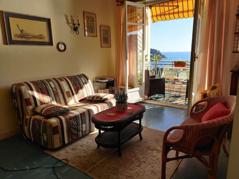 Vintage Flat On Villefranche Bay - Free Car Park Eksteriør bilde