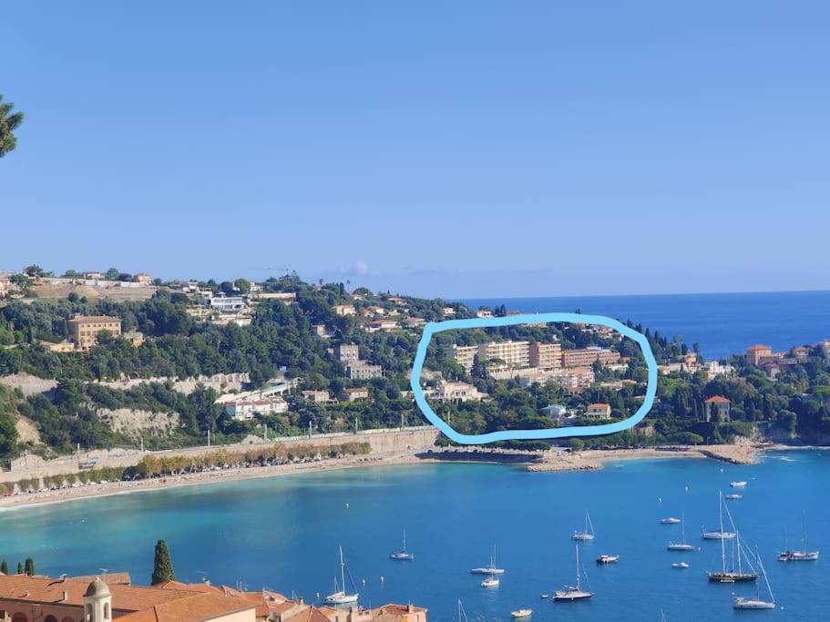 Vintage Flat On Villefranche Bay - Free Car Park Eksteriør bilde