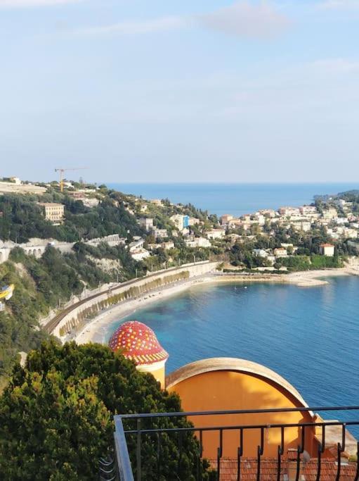 Vintage Flat On Villefranche Bay - Free Car Park Eksteriør bilde
