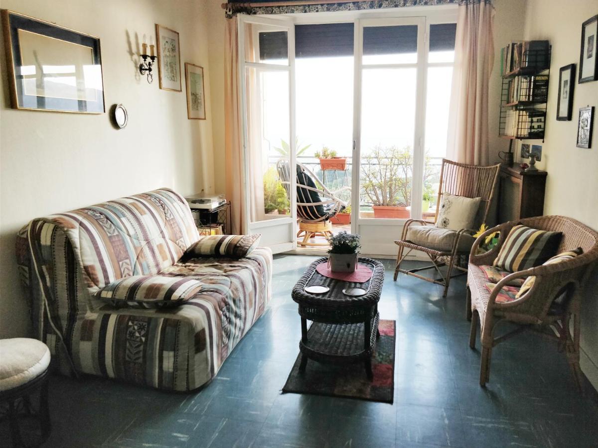 Vintage Flat On Villefranche Bay - Free Car Park Eksteriør bilde
